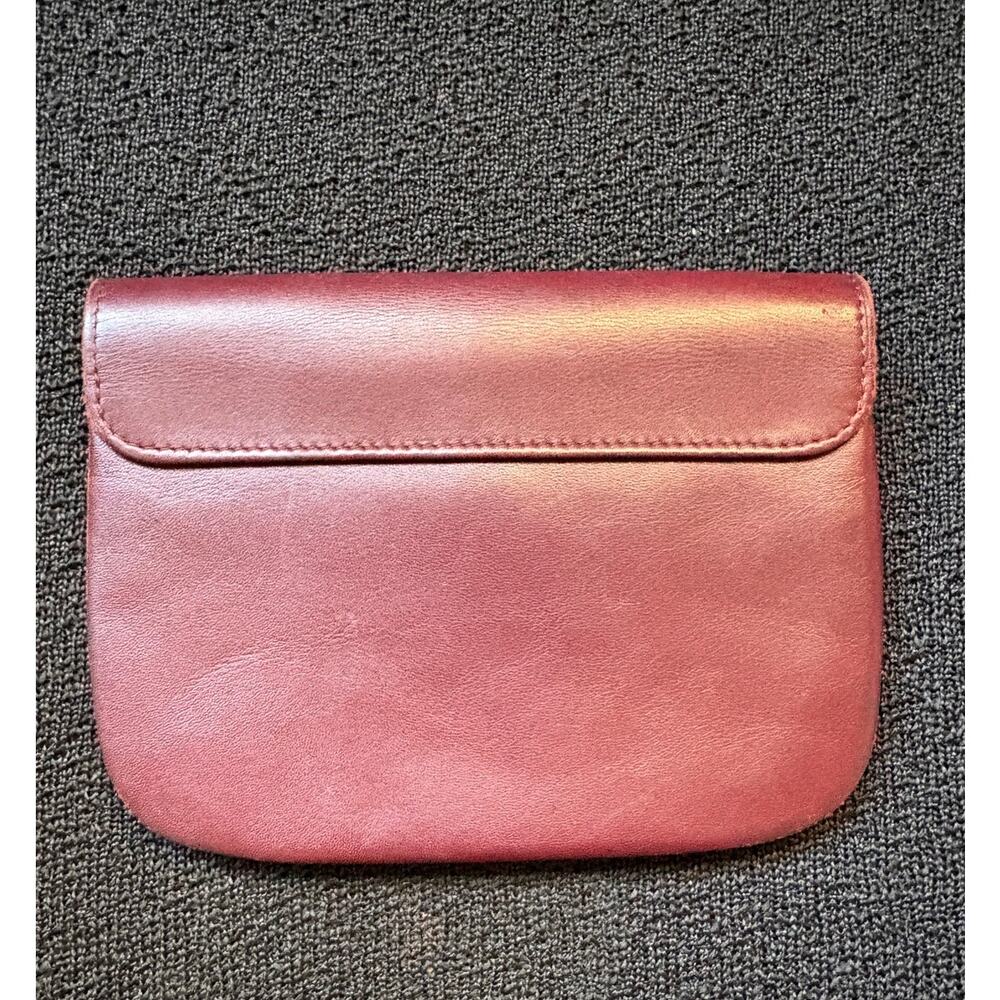 Cartier Burgundy Leather Pouch/Clutch - INCLUDES COA AND CHAIN - Picture 5 of 9